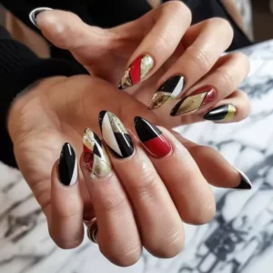 Woman Display Nails