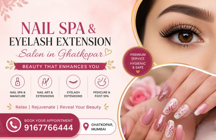 Nail Spa and Eyelash Extension Salon in Ghatkopar 1