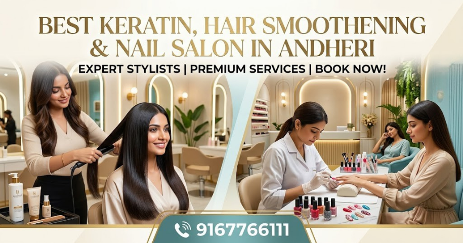 Best Keratin Hair Smoothening Nail Salon in Andheri